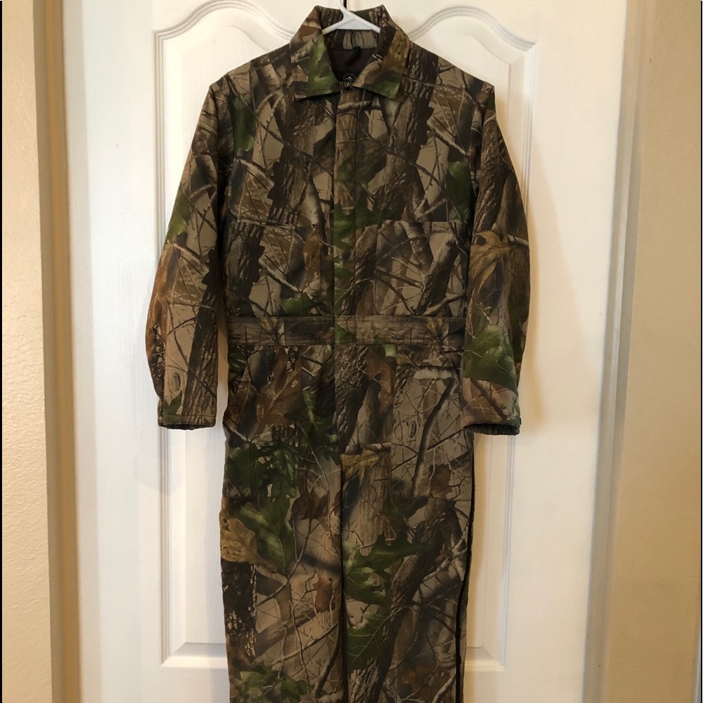 Redhead Camo Overalls Suit Hunting Youth Size 14 Bodysuit